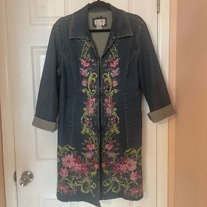 Floral Jean Jacket